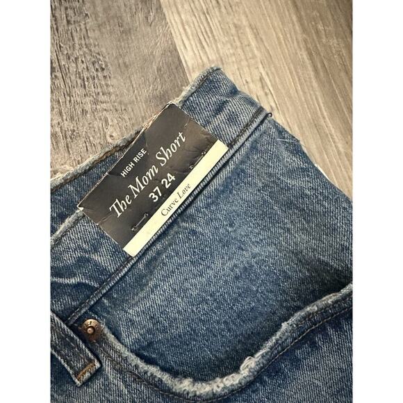 NWT Abercrombie & Fitch High Rise The Mom Shorts Size 37/24 - Picture 3 of 9